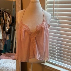 Pink flowing camisole